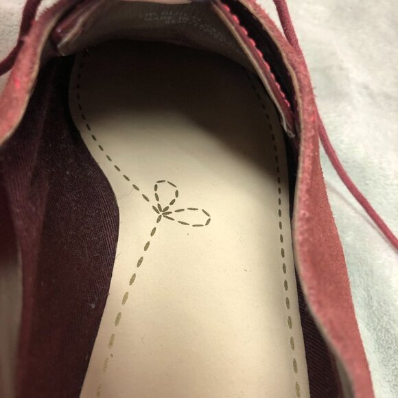 Clarks Somerset Wine Brogue Oxford Derby Suede Lace Up Shoes - Picture 13 of 14